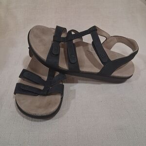 SAS Women's Black Multi-Strap Comfort Sandals
